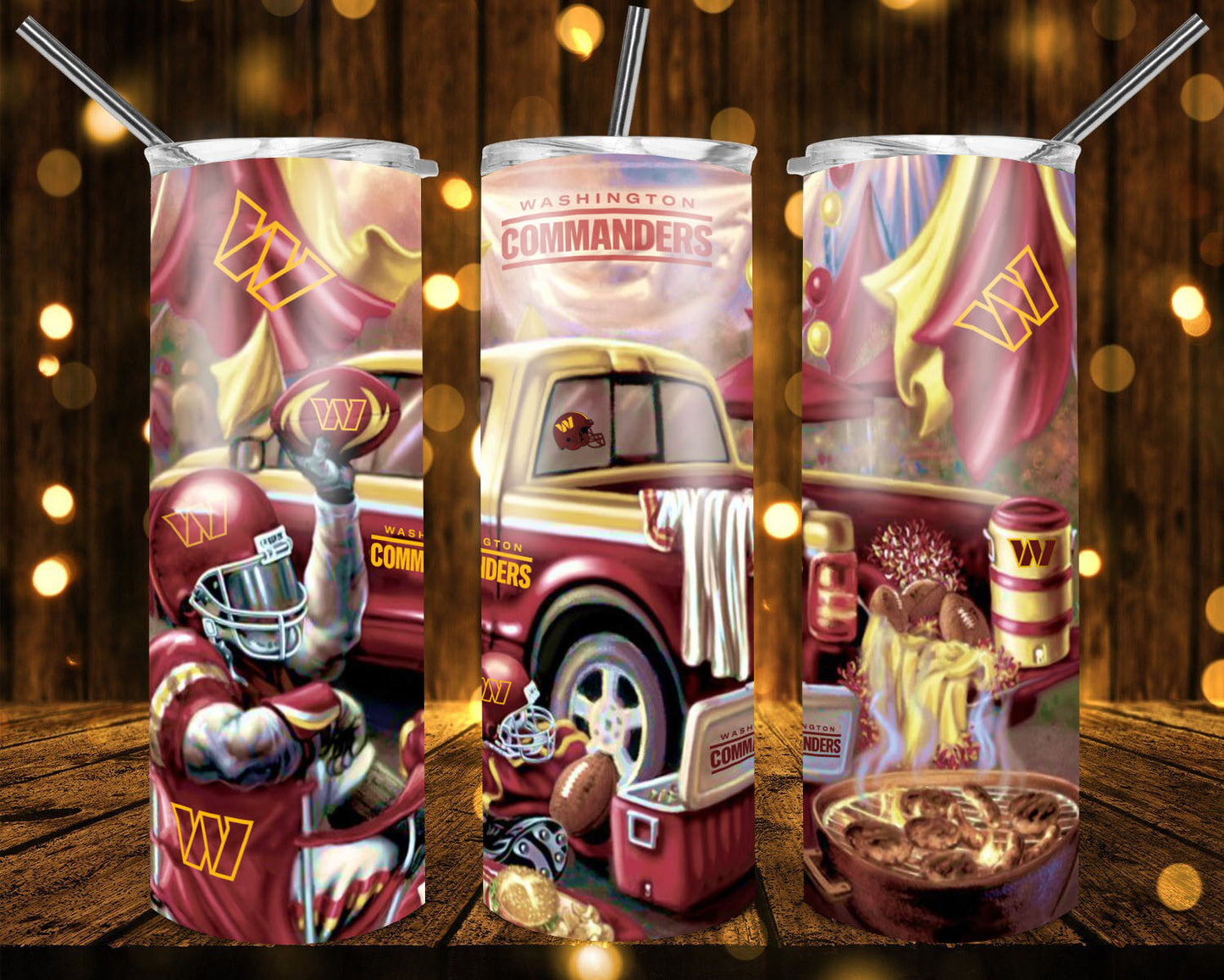 20oz. Skinny Tumbler - Commanders Truck