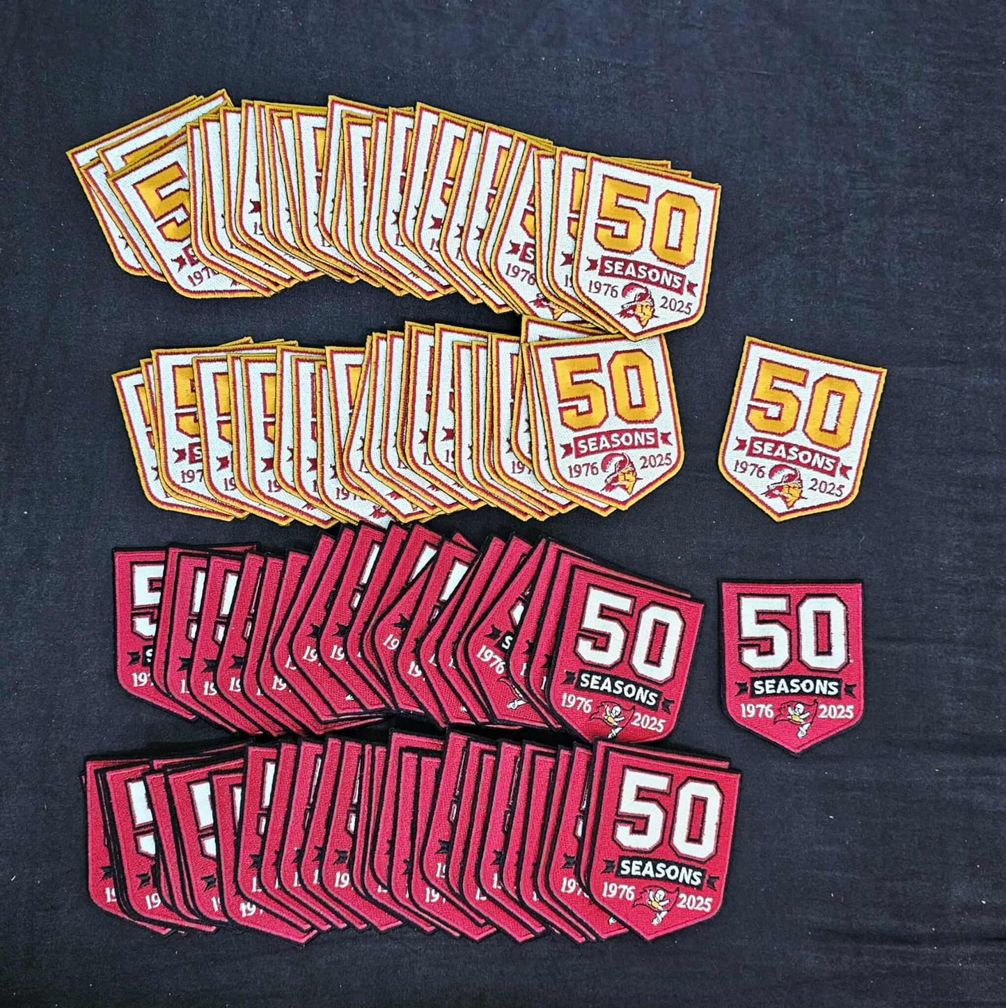 50th anniversary embroidery patch