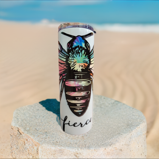 20oz. Skinny Tumbler - Bee Fierce