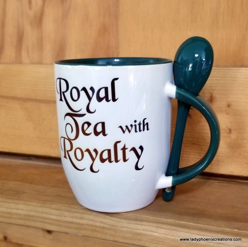 Royal Tea with Royalty cup with spoon