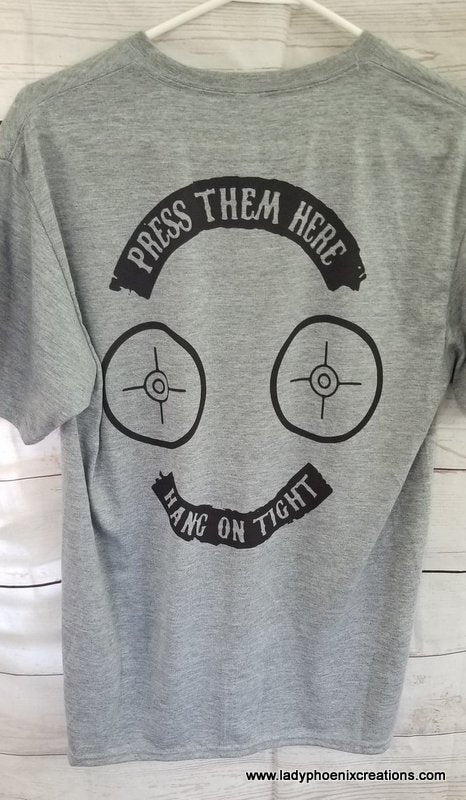 Press Them Here and Hold on Tight Dye Sublimated Shirt