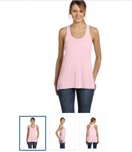 Bella Canvas Flowy Racerback Tank for Dye Sublimation