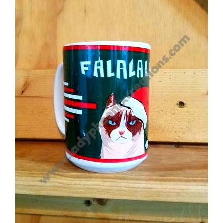 Grumpy Cat Christmas Mug - Lady Phoenix Creations