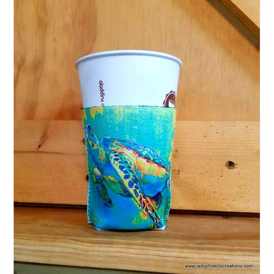 Sea Turtle can koozie - Lady Phoenix Creations