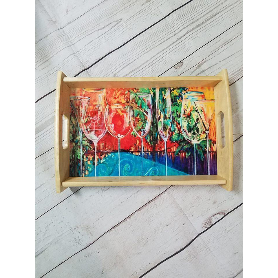 Wood Serving Tray - Lady Phoenix Creations