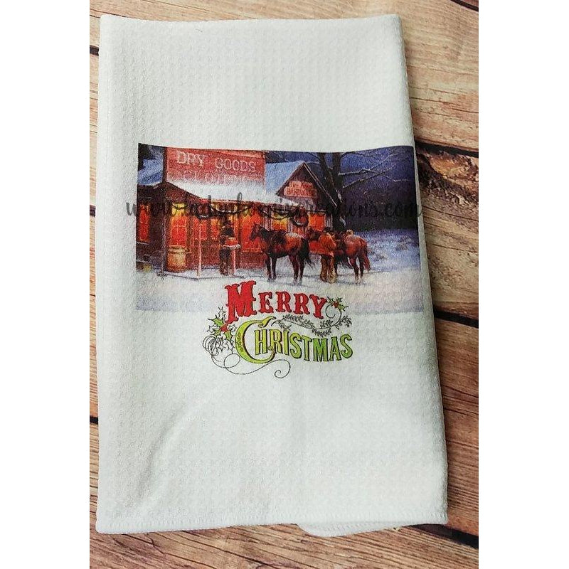 Waffle weave kitchen towel - Lady Phoenix Creations