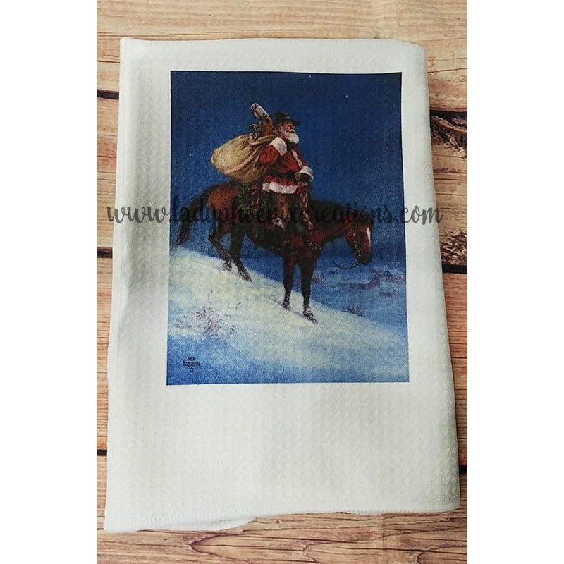 Waffle weave kitchen towel - Lady Phoenix Creations