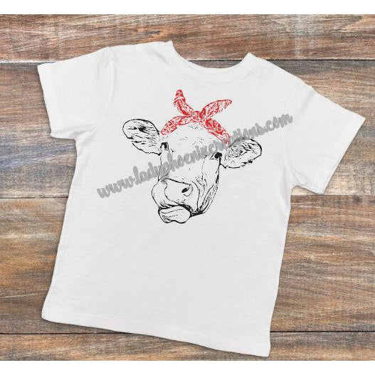 Bandana Cow - Dye Sublimated shirt - Lady Phoenix Creations