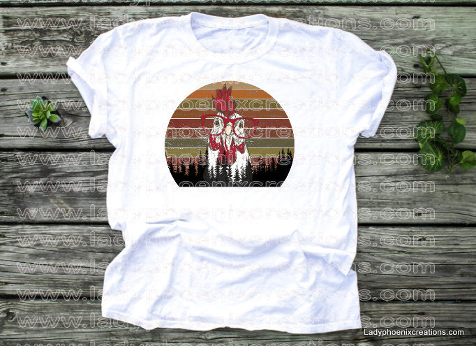 Glasses wearing chicken Dye Sublimated shirts - Lady Phoenix Creations