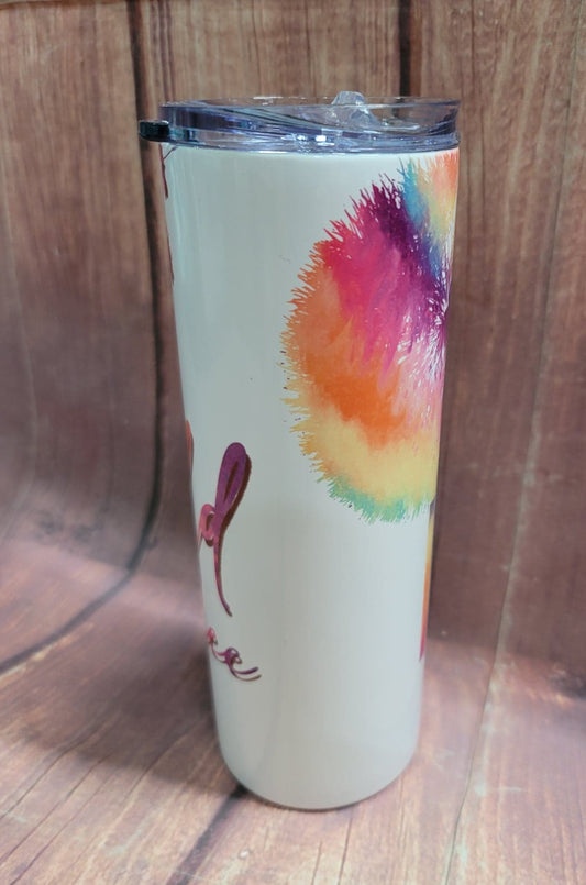 20oz. Skinny Tumbler - Wild & Free Flowers