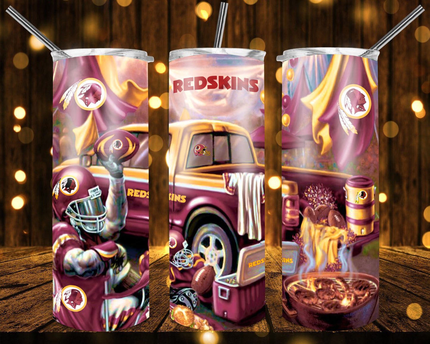 20oz. Skinny Tumbler - Redskins Truck