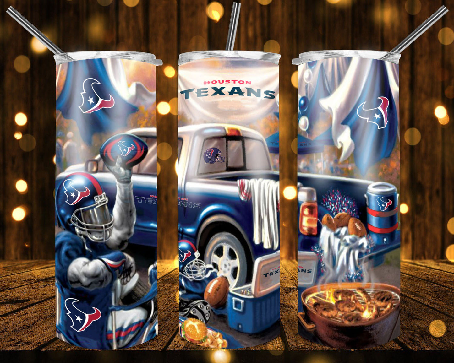 20oz. Skinny Tumbler - Texans Truck