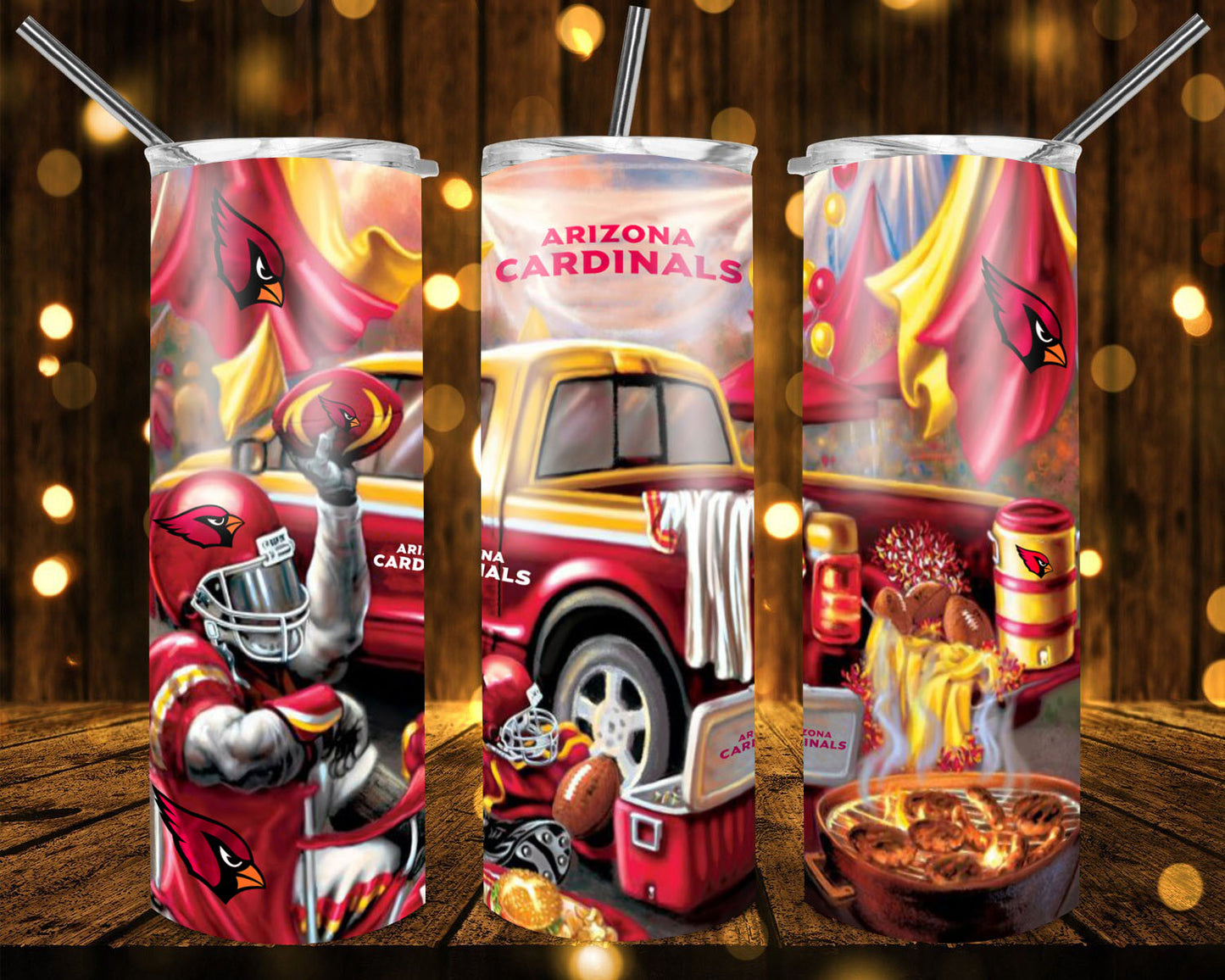 20oz. Skinny Tumbler - Arizona Cardinals Truck