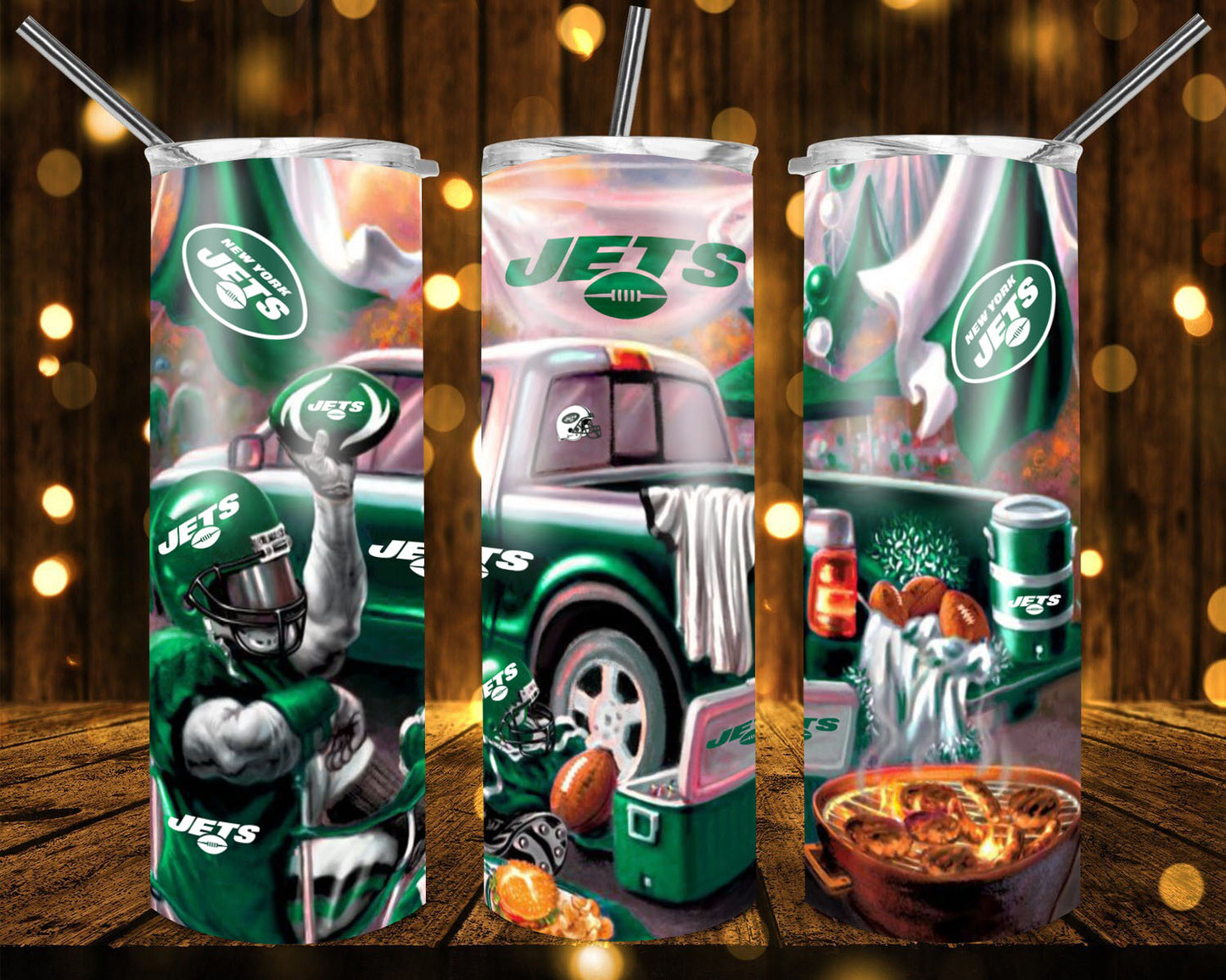 20oz. Skinny Tumbler - Jets Truck