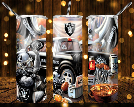 20oz. Skinny Tumbler - Raiders Truck