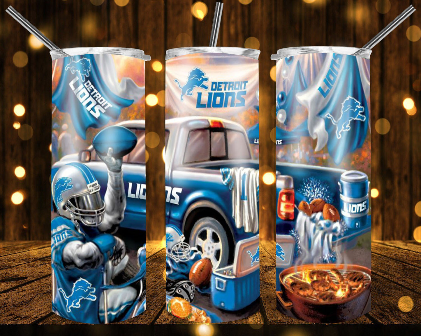 20oz. Skinny Tumbler - Lions Truck