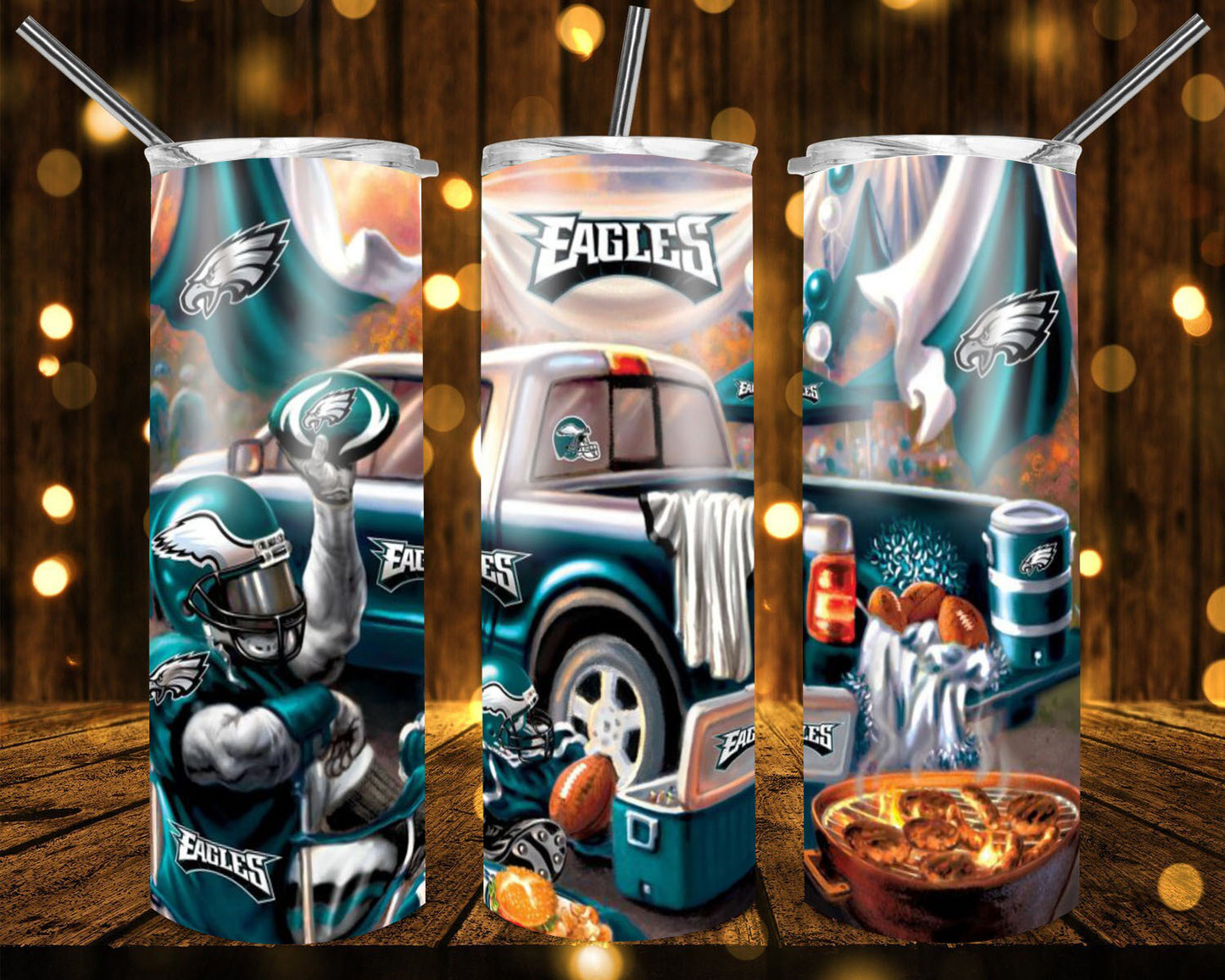 20oz. Skinny Tumbler - Eagles Truck