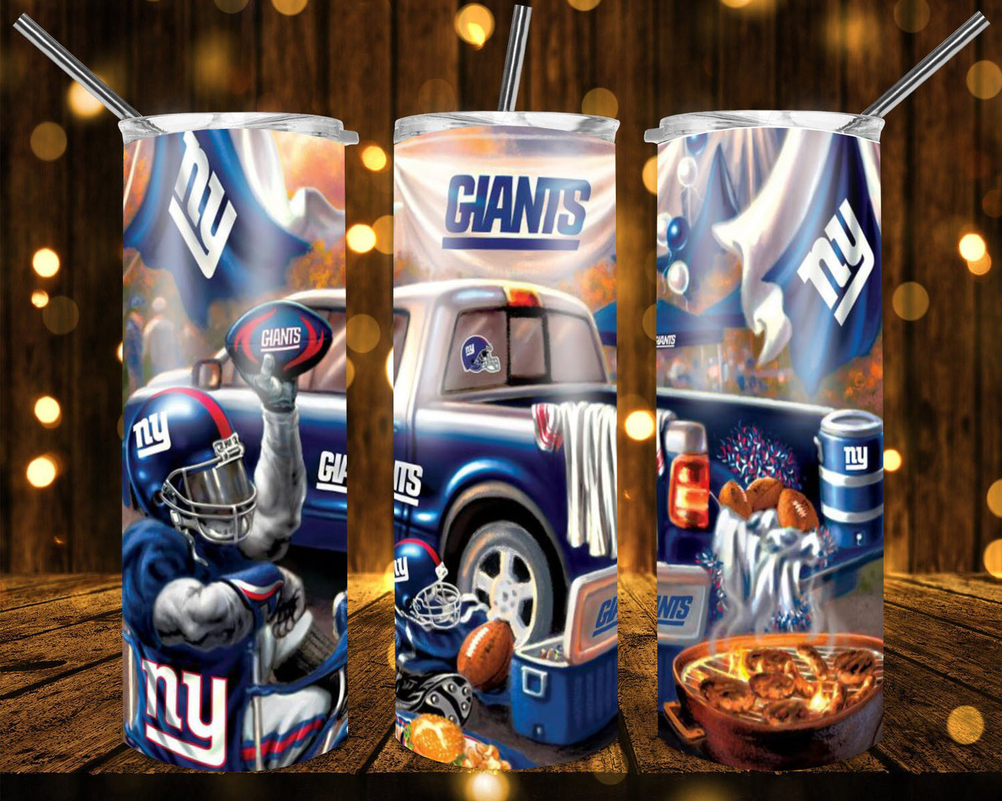 20oz. Skinny Tumbler - Giants Truck