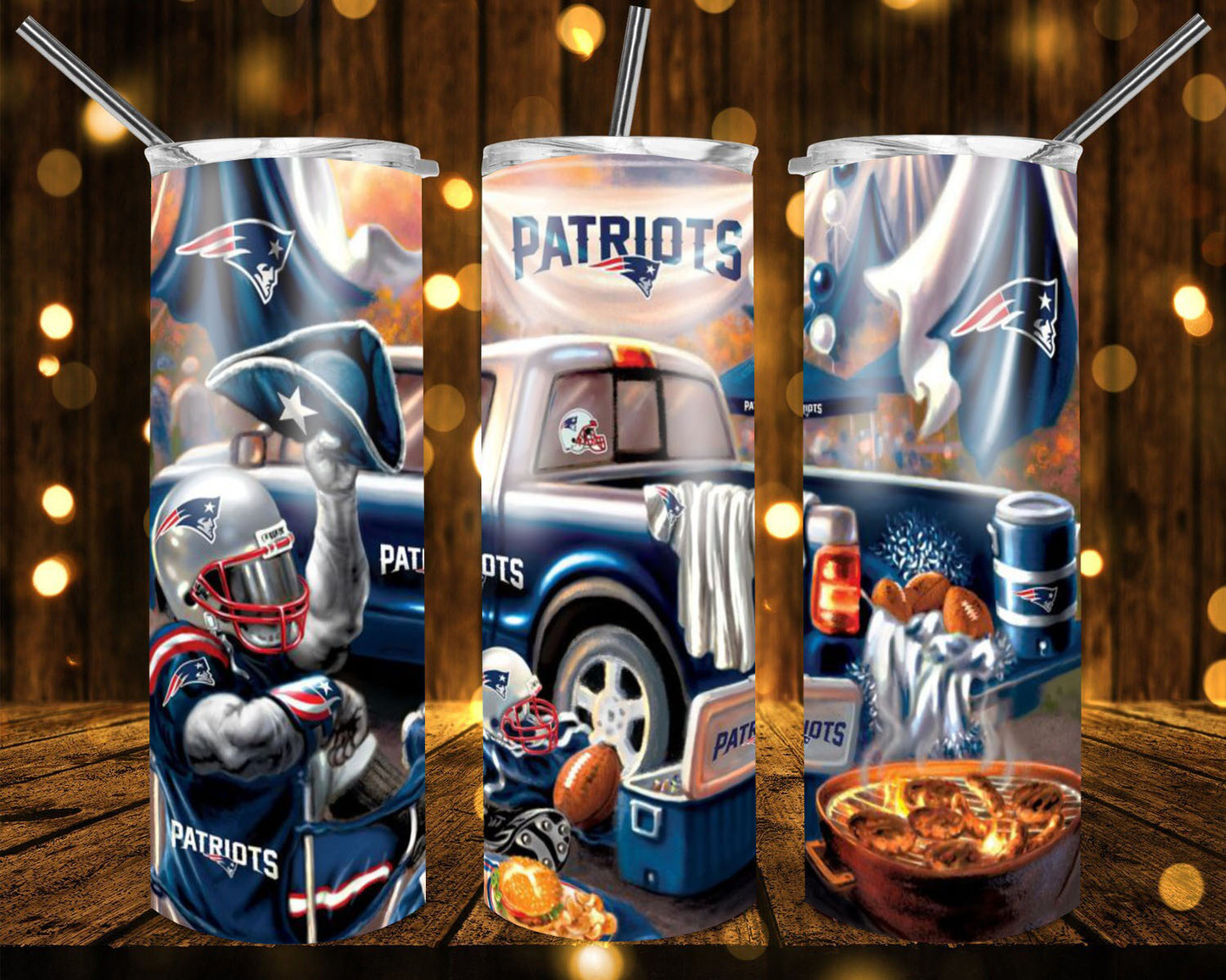 20oz. Skinny Tumbler - Patriots Truck