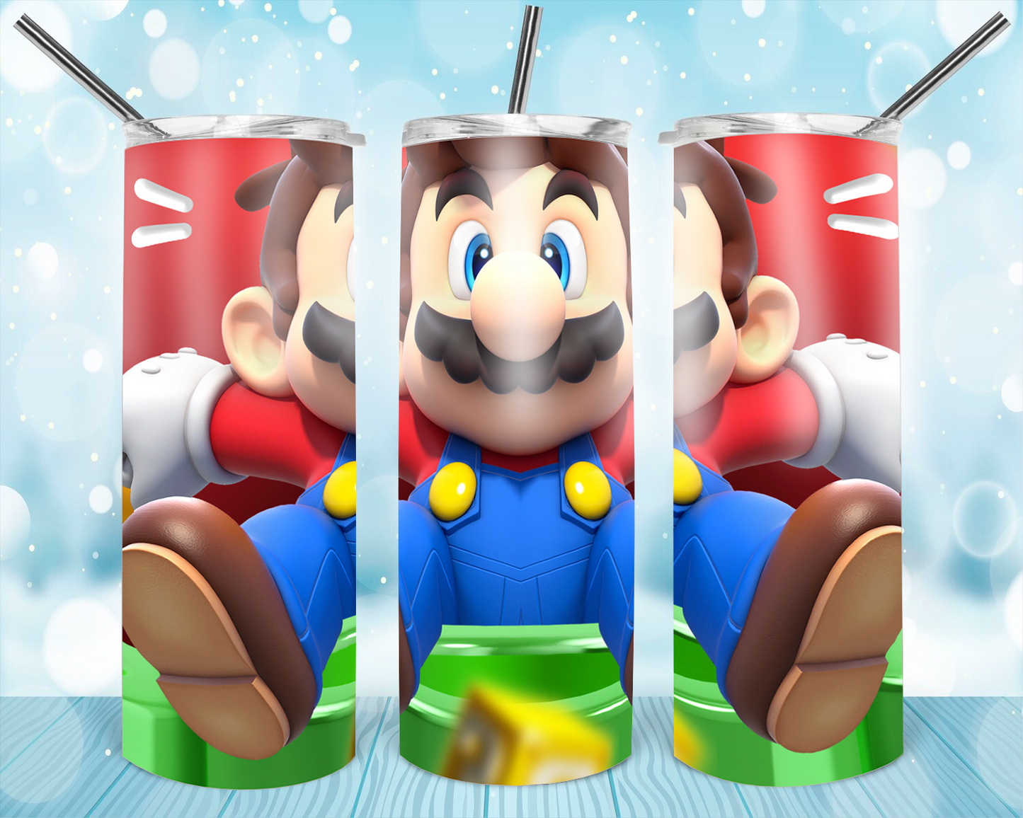 20oz. Skinny Tumbler - Mario