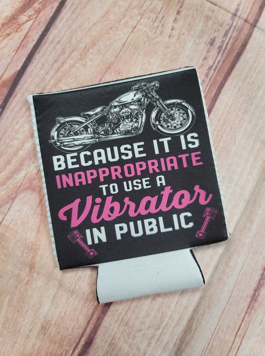 Can Koozie Inappropriate to use a Vibrator in Public Motorcycle