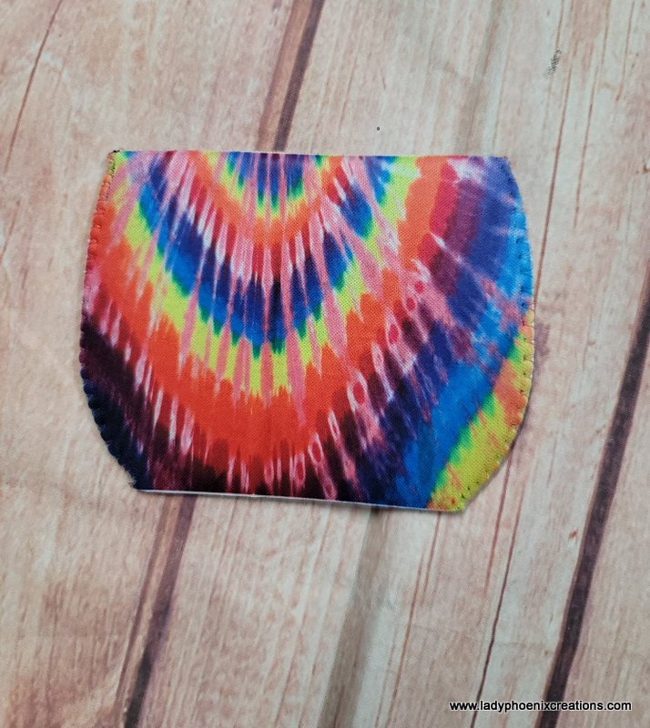 Wine Glass Koozie Tie Dye 2