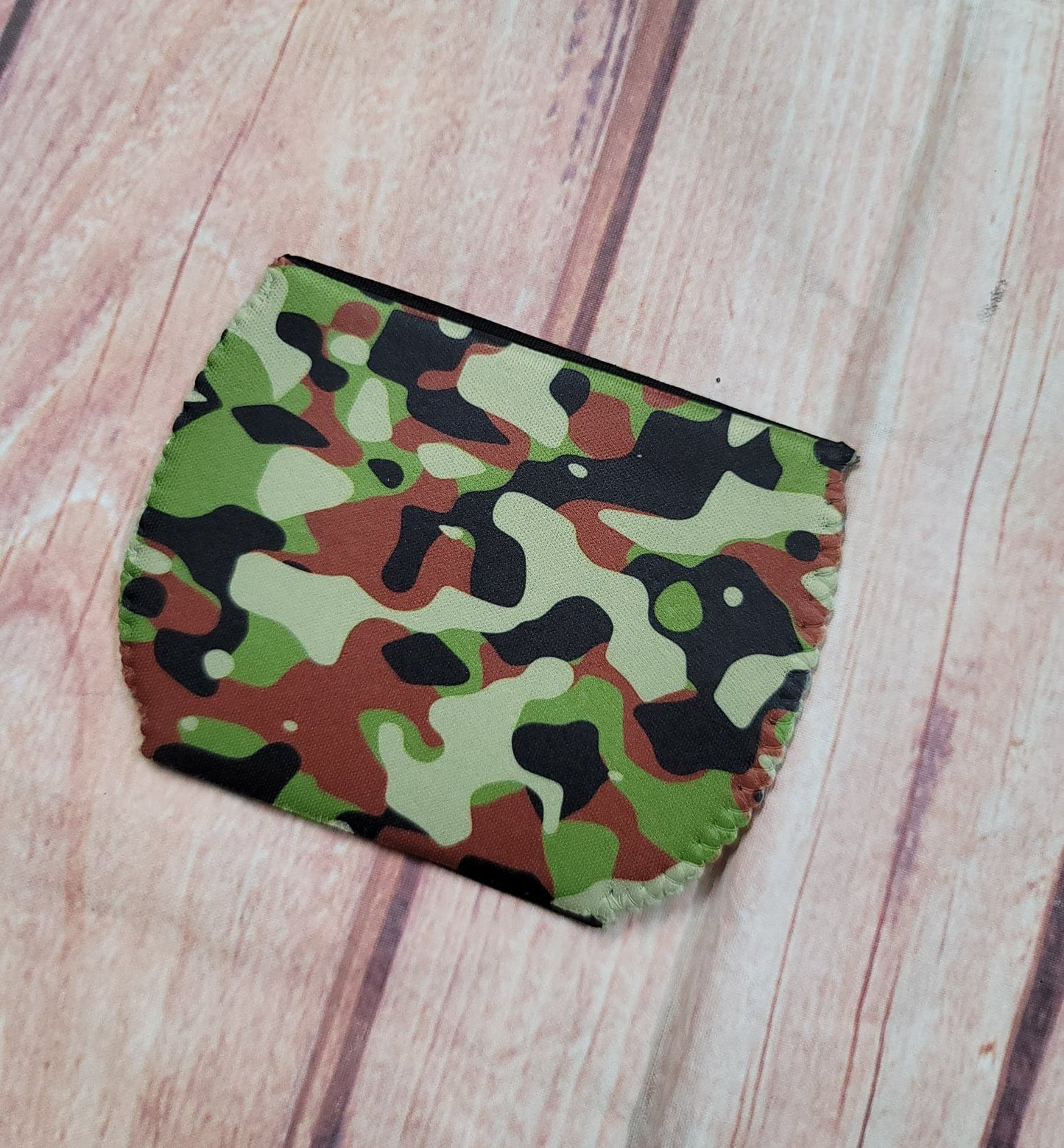 Wine Glass Koozie Camo