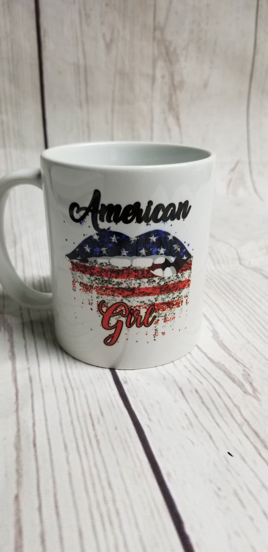 Coffee Mug American Girl Lips