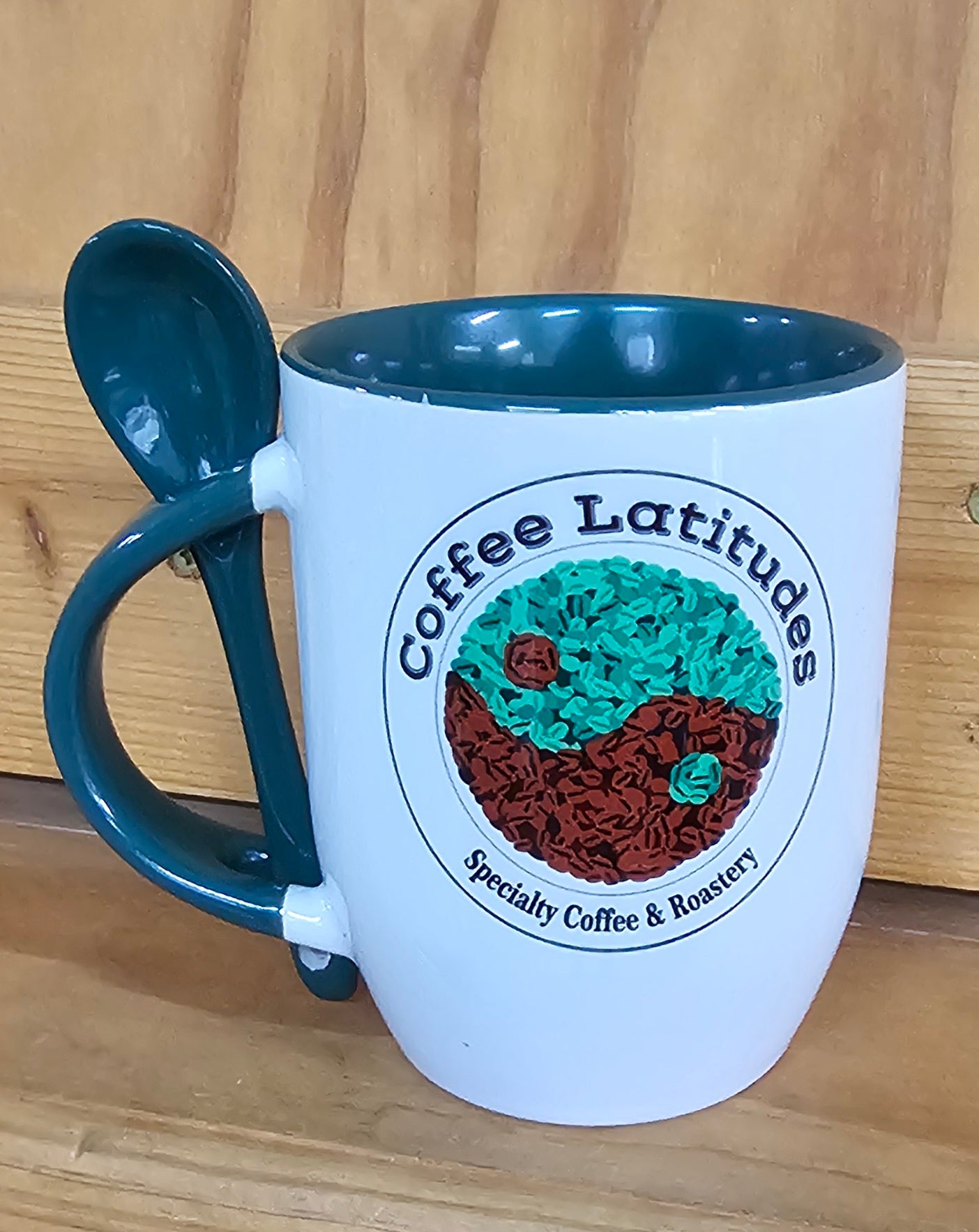 Coffee cup with spoon