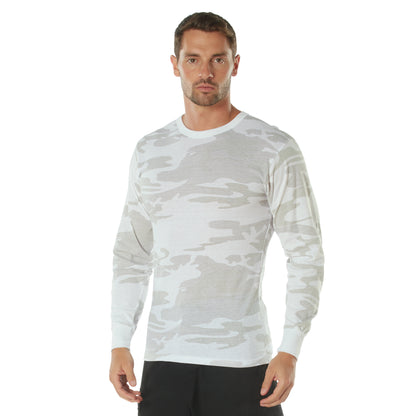 Rothco Long Sleeve Color Camo T-Shirt DTF Print Left Chest Full Back