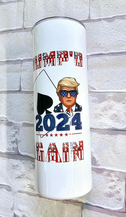 20oz. Skinny Tumbler -TRUMP'D AGAIN