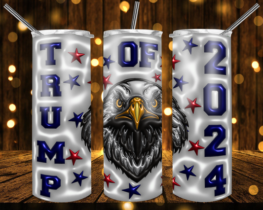 20oz. Skinny Tumbler - Trump Eagle