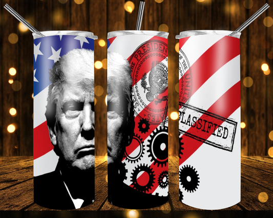 20oz. Skinny Tumbler - Trump Classified