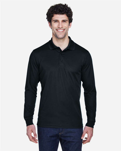 CORE365 Men's Pinnacle Performance Long Sleeve Piqué Polo - 88192 Embroidered Left Chest