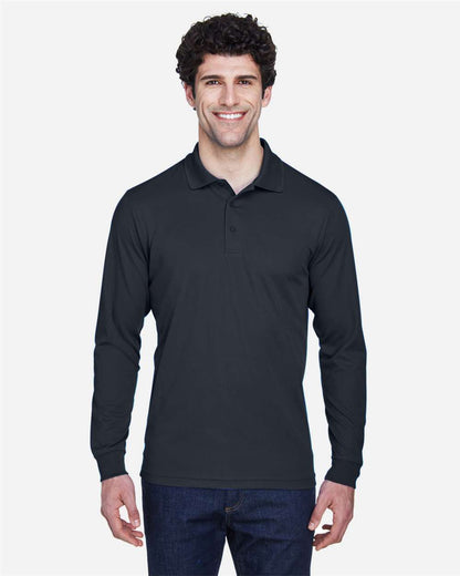 CORE365 Men's Pinnacle Performance Long Sleeve Piqué Polo - 88192 Embroidered Left Chest