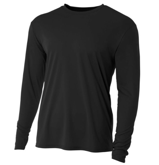 A4 Men's COOLING PERFORMANCE LONG SLEEVE CREW Embroidered