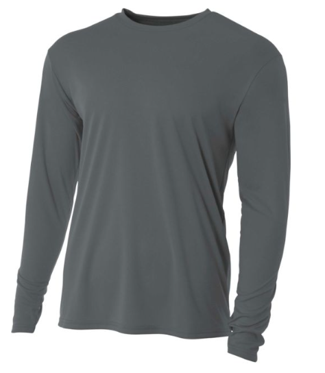 A4 Men's COOLING PERFORMANCE LONG SLEEVE CREW Embroidered