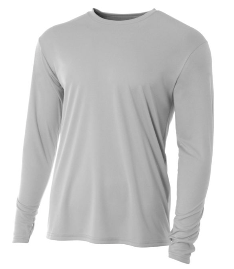 A4 Men's COOLING PERFORMANCE LONG SLEEVE CREW Embroidered