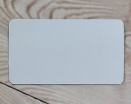 Aluminum Business Card White 2 sided Print