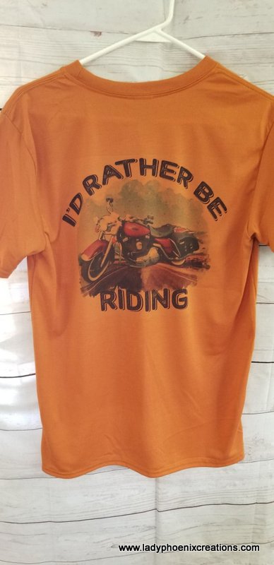 I'd Rather Be Riding - Motorcycle Sublimated Shirt