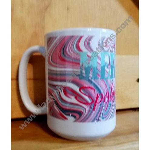 Coffee Mug Dye Sublimated - Mermaid spoken here - Lady Phoenix Creations