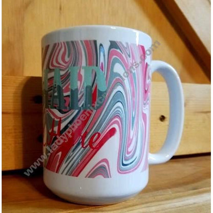 Coffee Mug Dye Sublimated - Mermaid spoken here - Lady Phoenix Creations