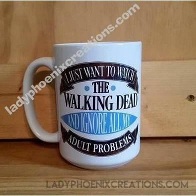 Coffee Mug Dye Sublimated - Walking Dead - Lady Phoenix Creations
