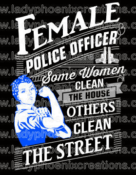 Sublimation Transfer Female Police Officer