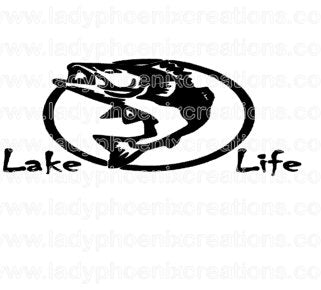 Sublimation Transfer Lake Life Bass Fish