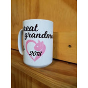 Coffee Mug Dye Sublimated - Great Grandma est 2018 - Lady Phoenix Creations