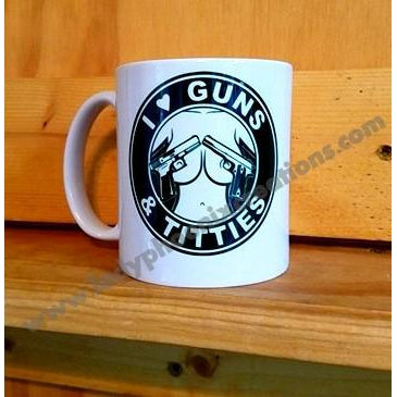 I Love Guns and.... Mug - Lady Phoenix Creations