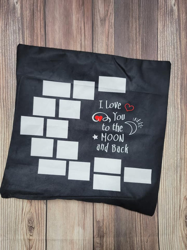 Pillow Cover - dye sublimation - love you to the moon and back