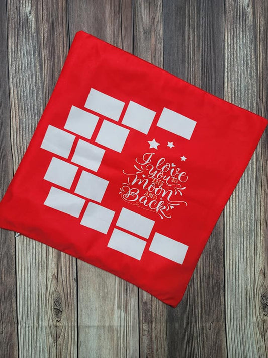 Pillow Cover - dye sublimation - love you to the moon and back