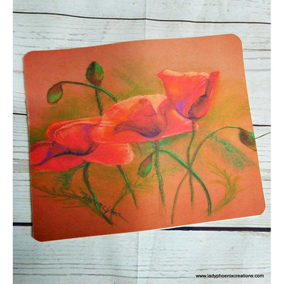 Poppy Mouse Pad - Lady Phoenix Creations